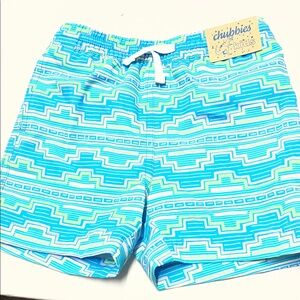Chubbies Aqua  Geometric Swim Trunks
